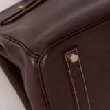 Hermès 2002 Havane Gulliver Birkin 35 Retourne GHW