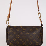 Louis Vuitton 2002 Monogram Pochette Accesories Long Strap
