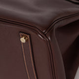 Hermès 2002 Havane Gulliver Birkin 35 Retourne GHW