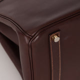 Hermès 2002 Havane Gulliver Birkin 35 Retourne GHW