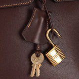 Hermès 2002 Havane Gulliver Birkin 35 Retourne GHW