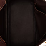 Hermès 2002 Havane Gulliver Birkin 35 Retourne GHW