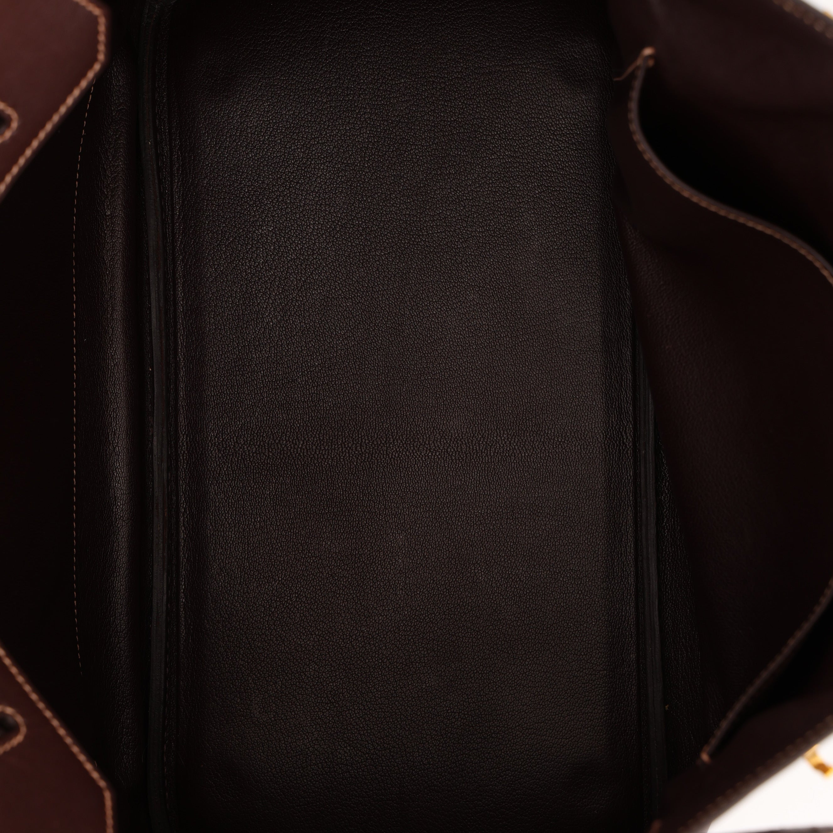 Hermès 2002 Havane Gulliver Birkin 35 Retourne GHW