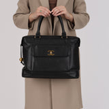 Chanel 1995 Caviar Double-Sided Pocket Tote Bag 24K GP