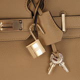 Limited Edition Hermès Shoulder Birkin Light 29 Poussière Evercolor Retourne 2025 PBHW