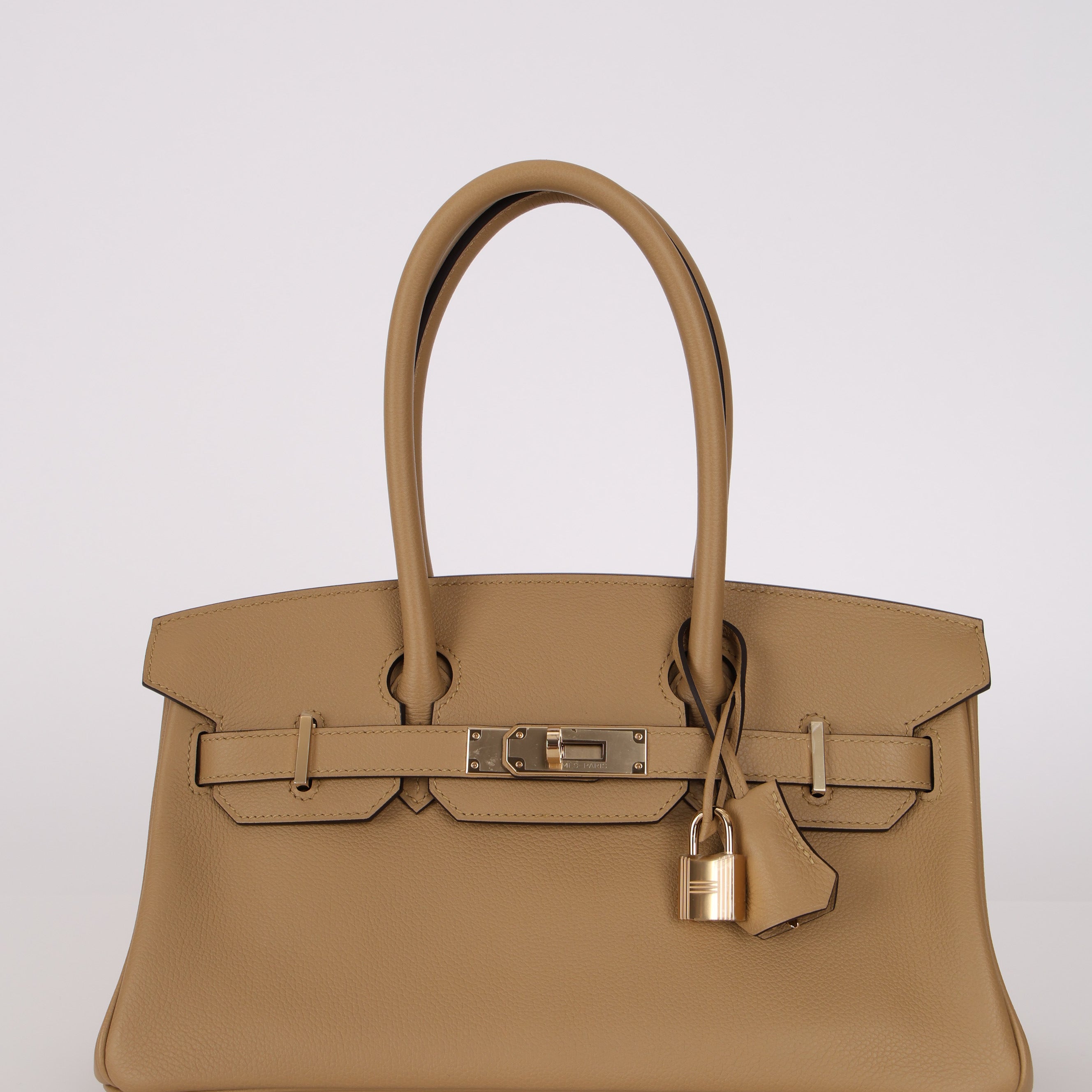 Limited Edition Hermès Shoulder Birkin Light 29 Poussière Evercolor Retourne 2025 PBHW