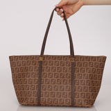 Fendi Zucchino Coated Canvas Tote