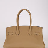 Limited Edition Hermès Shoulder Birkin Light 29 Poussière Evercolor Retourne 2025 PBHW