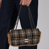 Chanel 2005 Tweed East West Flap Bag
