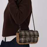 Chanel 2005 Tweed East West Flap Bag