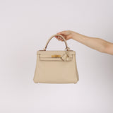 Hermès 2009 Parchemin Swift Kelly 28 Retourne GHW