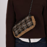 Chanel 2005 Tweed East West Flap Bag