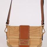 Limited Edition Fendi Wooden Trunk Minaudiere Baguette