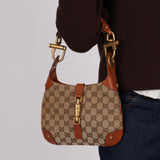 Gucci GG Canvas Nailhead Jackie Bag