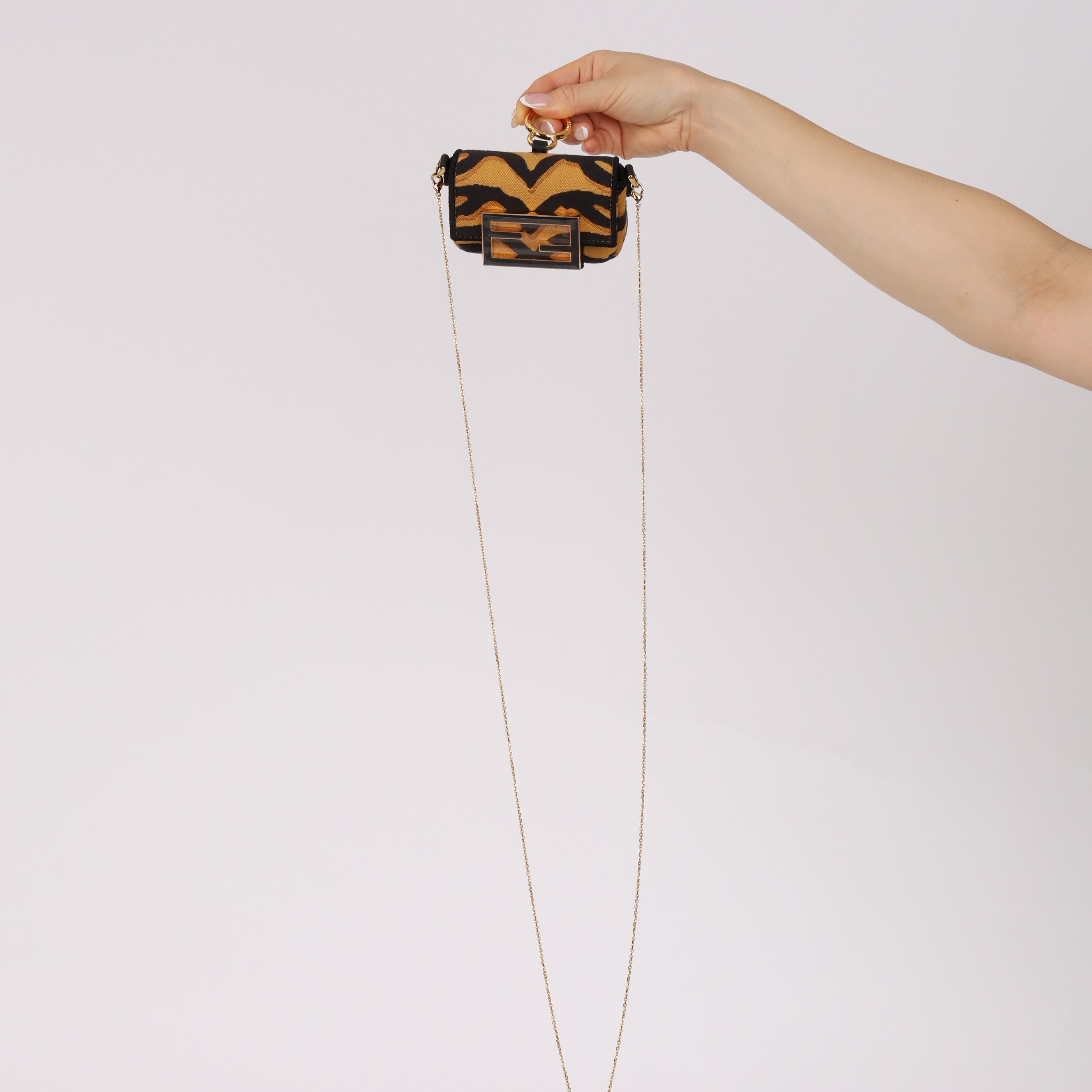Fendi Tiger Canvas Nano Baguette