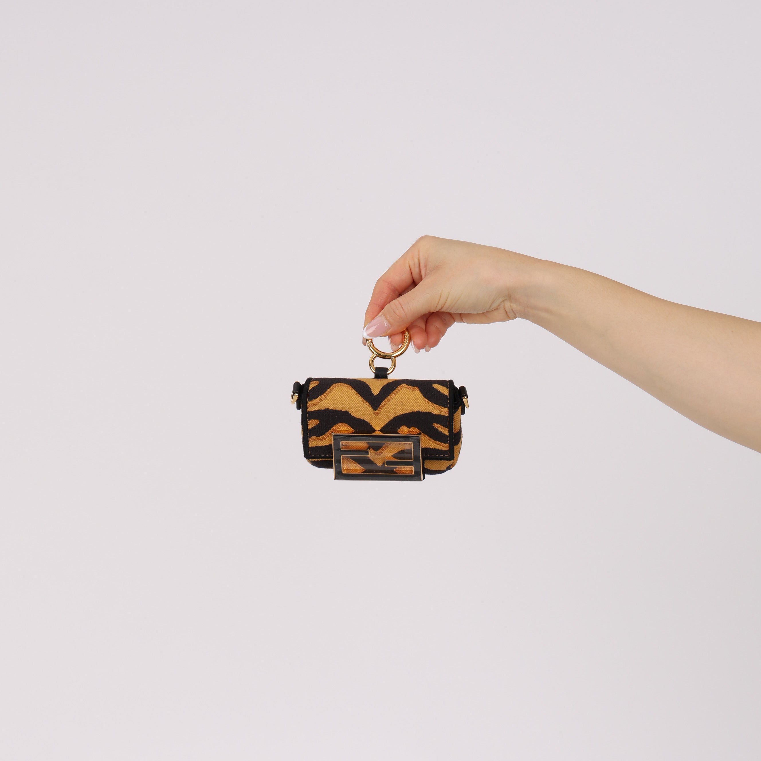 Fendi Tiger Canvas Nano Baguette