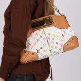 Limited Edition Louis Vuitton x Takashi Murakami Judy MM Blanc Multicolor Monogram