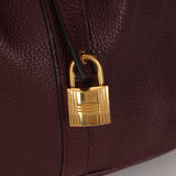 Hermès 2015 Prune Clemence & Orange Poppy Swift Éclat Picotin 26 GHW