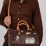 Limited Edition Louis Vuitton Speedy Bandouliere 30 Grace Coddington Catogram Canvas