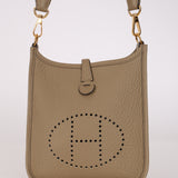 Hermès 2025 Beige Marfa Clemence Evelyne TPM GHW
