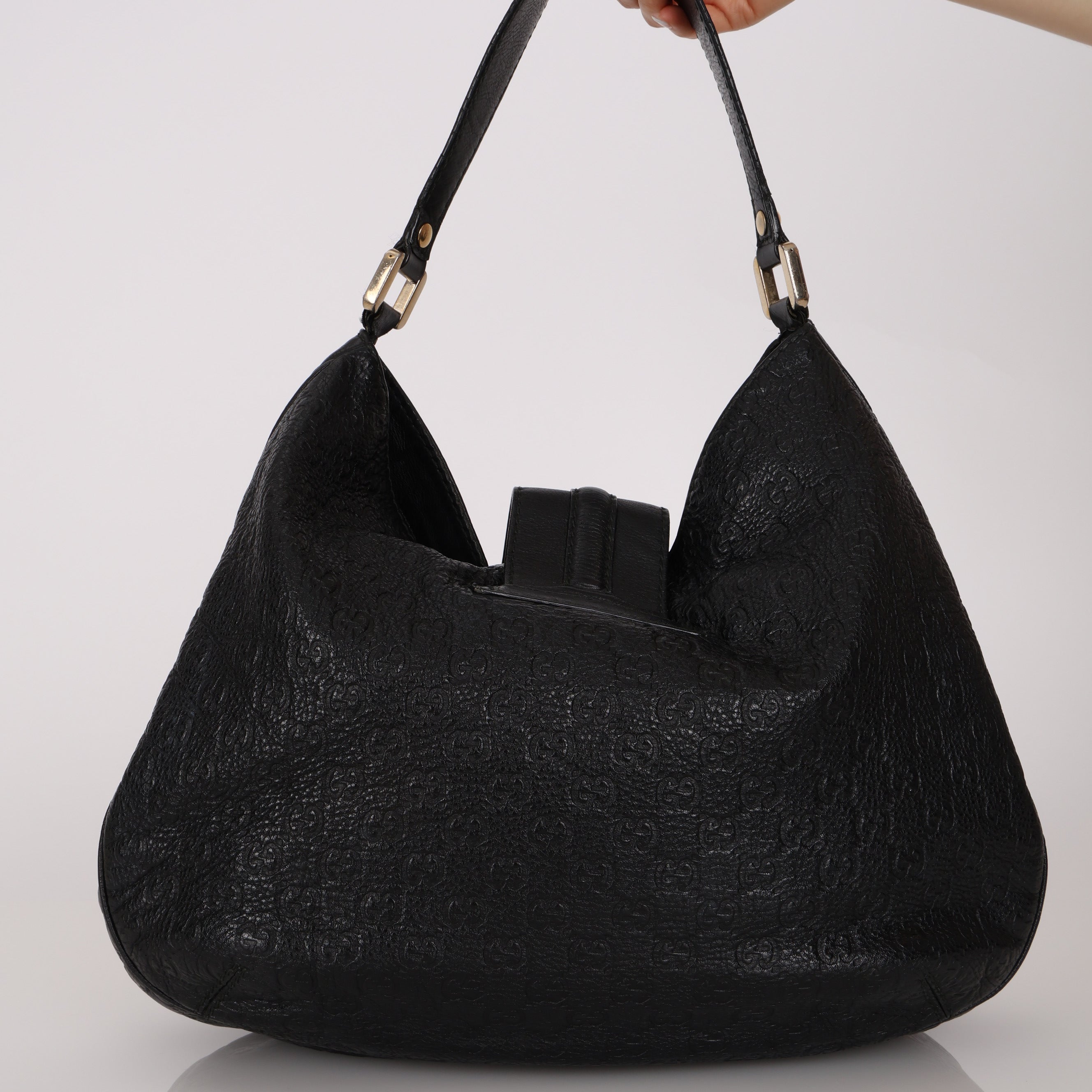 Gucci Guccissima New Ladies Web Hobo