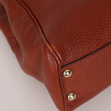 Gucci Terracotta Bamboo Mini Shopper Tote w Strap