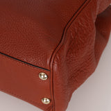 Gucci Terracotta Bamboo Mini Shopper Tote w Strap