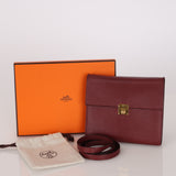 Hermès 2021 Rouge H Chevre Mysore Clic 16 GHW