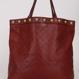 Gucci Guccissima Leather Studded Monogram Tote