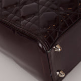 Christian Dior 2010 Wine Patent Large Lady Dior