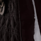 Christian Dior 2010 Wine Patent Large Lady Dior