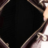 Christian Dior 2010 Wine Patent Large Lady Dior