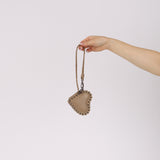 Rare Christian Dior 2007 Beige Calfskin Romantique Heart Pouch