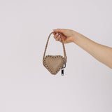 Rare Christian Dior 2007 Beige Calfskin Romantique Heart Pouch