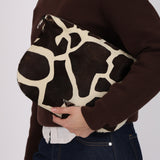 Prada Giraffe Print Ponyhair Shoulder Bag