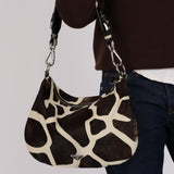 Prada Giraffe Print Ponyhair Shoulder Bag