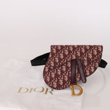 Dior 2019 Red Oblique Saddle Belt Bag