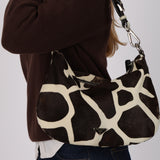 Prada Giraffe Print Ponyhair Shoulder Bag