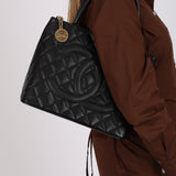 Chanel Medallion Timeless Tote Black Caviar 2005 GHW