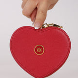 Loewe Cherry Goatskin Heart Coin Purse