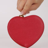 Loewe Cherry Goatskin Heart Coin Purse