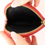 Loewe Cherry Goatskin Heart Coin Purse