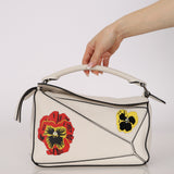 Limited Edition Loewe x Joe Brainard 10th Anniversary Pansies Small Puzzle Bag