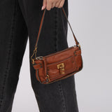 Chloe Brown Leather Paddington Pochette Bag