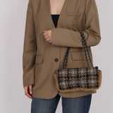 Chanel 2005 Tweed East West Flap Bag