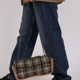 Chanel 2005 Tweed East West Flap Bag