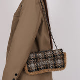 Chanel 2005 Tweed East West Flap Bag