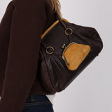 Ultra-Rare Archive Miu Miu Leather Dual Kisslock Frame Shoulder Bag