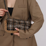 Chanel 2005 Tweed East West Flap Bag