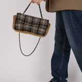 Chanel 2005 Tweed East West Flap Bag